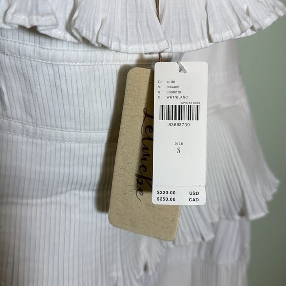 Anthropologie LET ME BE STRAPLESS TIERED RUFFLED DRESS - Picture 9 of 9